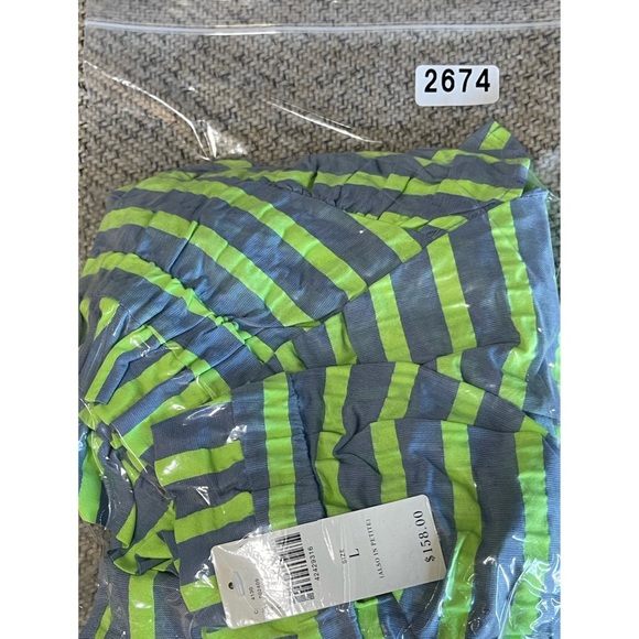 Anthropologie Corey Lynn Calter Neon Striped Off-The-Shoulder Mini Dress NWT L - Picture 13 of 15